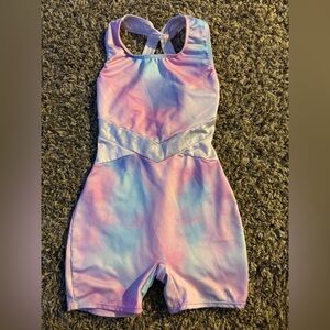 Girls gymnastics dance leotard shorts